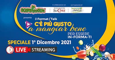 C’è più gusto a mangiar bene… anche a Natale! Non perdere l’ultima puntata del format alla scoperta della buona cucina, della salute e del benessere a tavola!