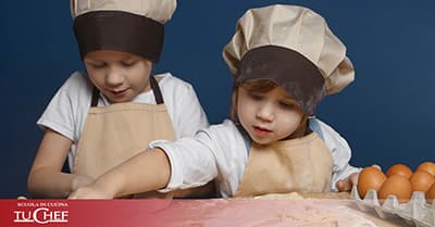 Corsi di cucina di TuChef per bambini a Roma.