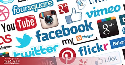 I social network in cucina.